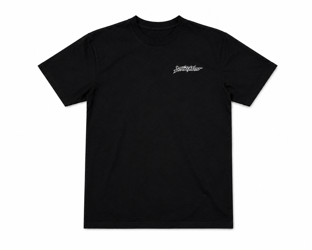 StrikeMoto Black Tee (PREORDER)